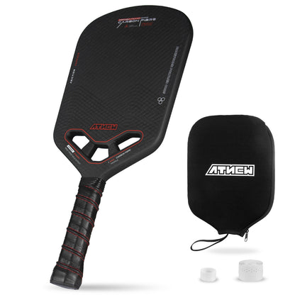 ATNEW BV34-03 Edgeless Pickleball Paddle Carbon Fiber 3K Surface,16MM Thermoformed T700 Carbon Fiber Pickleball Paddle With Three Holes