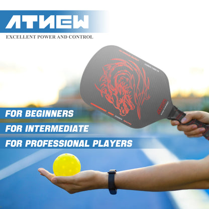 ATNEW BV51-01 Dragon Series Carbon Fiber T700  Pickleball Pickleball Paddle, 16MM Thermoformed Carbon Fiber 3K  Surface Training Racket