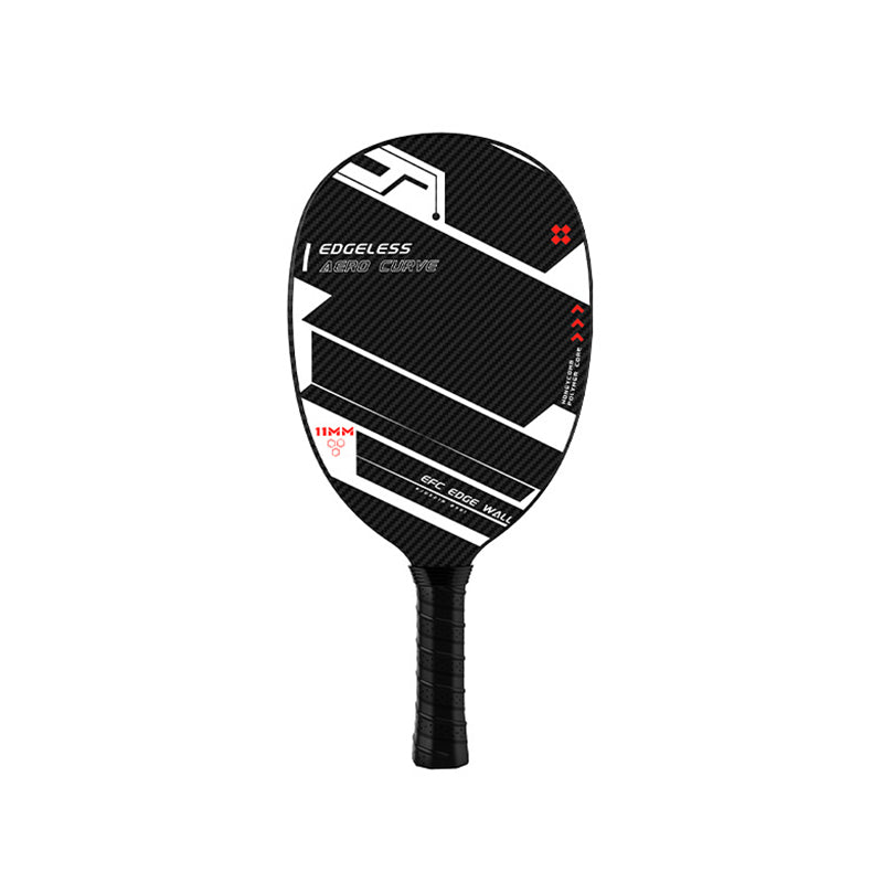 ATNEW JSRG-128 Lightweight Slim Handle 3K Carbon Fiber Pickleball Paddle， 11MM  Oval Thermoformed Edgeless Racket